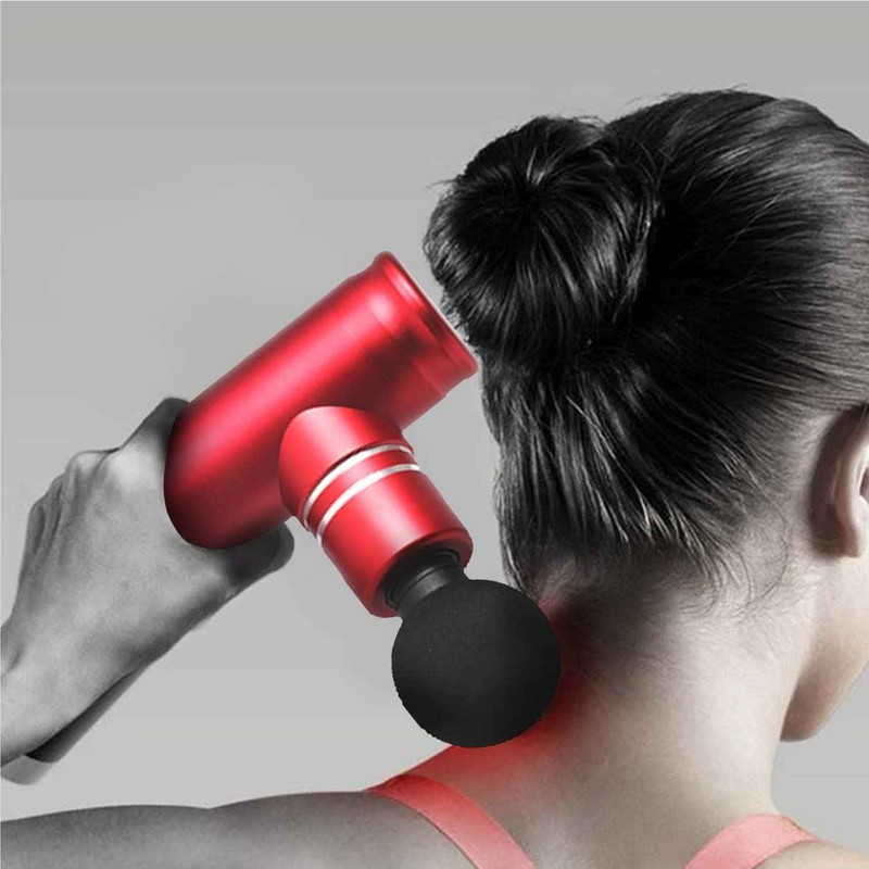Red Muscle Massage Percussive Gun Deep Tissue Muscle Massager for Office Gym gallery