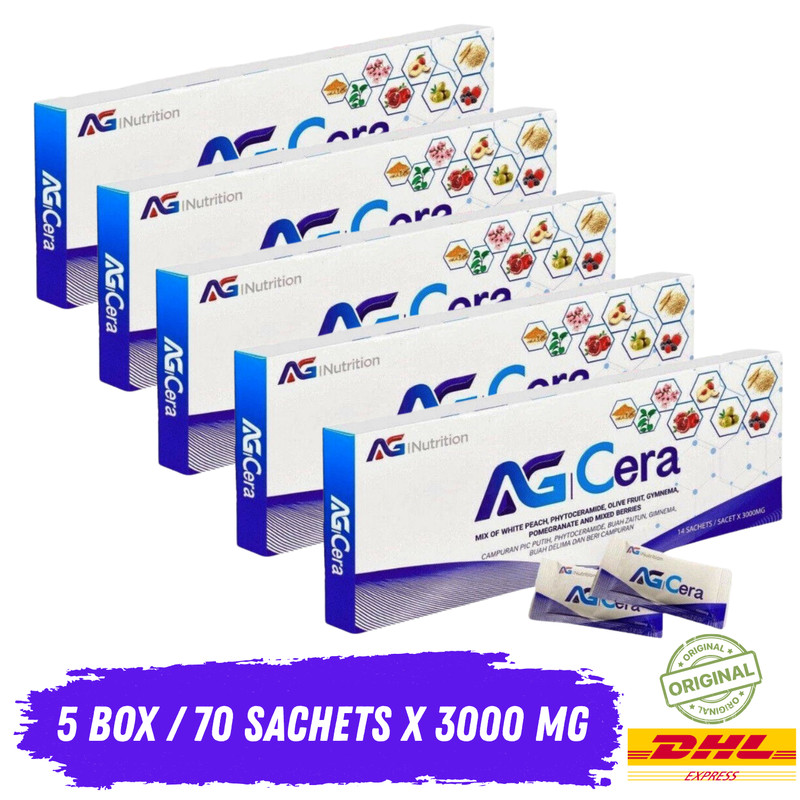 5 X AG Cera Supplement By AG Nutrition Repair,Nourish Skin & Cells 100% Original