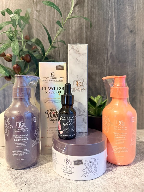 Royale Hair RESCUE LOT Shampoo, Conditioner ,Serum, Magic Oil, Mask, 50X Serum