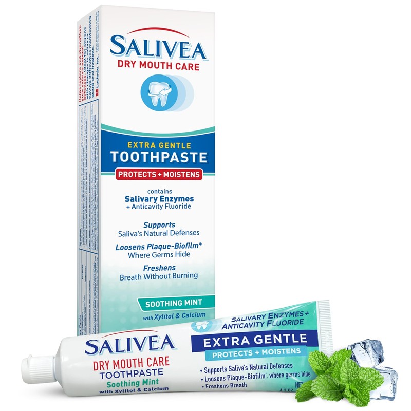 Dry Mouth Toothpaste (1 Pack) — 4.3 oz, Anticavity Fluoride, Natural Salivary…
