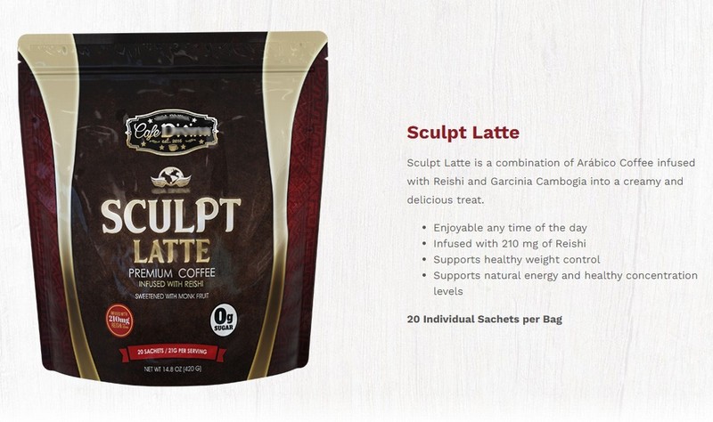 CaféDivina Sculpt Latte Coffee Reishi Weight Control 20 Sachets 🔥US Seller🔥 gallery