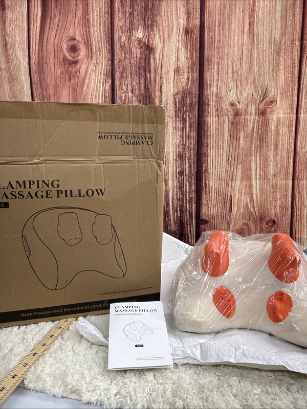 Clamping Massage Pillow Trapezius Wireless Heated Cervical New