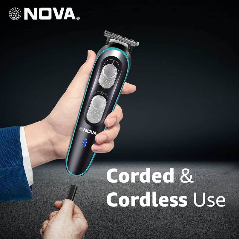 Nova NG 1144 Rechargeable: 120 Minutes Runtime Multi Grooming Trimmer for Men BL gallery