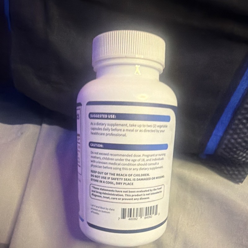 Dietary Supplement Vegetable Capsules Bottle – Take Before Meal