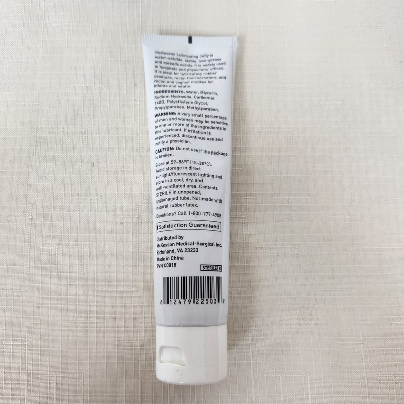 McKesson Lubricating Jelly Sterile 4 oz. Tube 12 per Box 16-8919 gallery