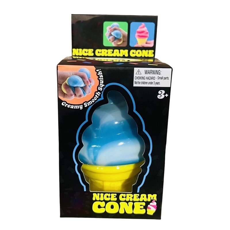 NeeDoh NICE CREAM CONE Ice Cream Swirl Squishy Toy NEE DOH Stress Ball
