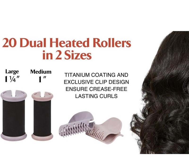 Remington Pro T Studio H9102 Thermaluxe Ceramic Hair Hot Rollers Set Curlers gallery