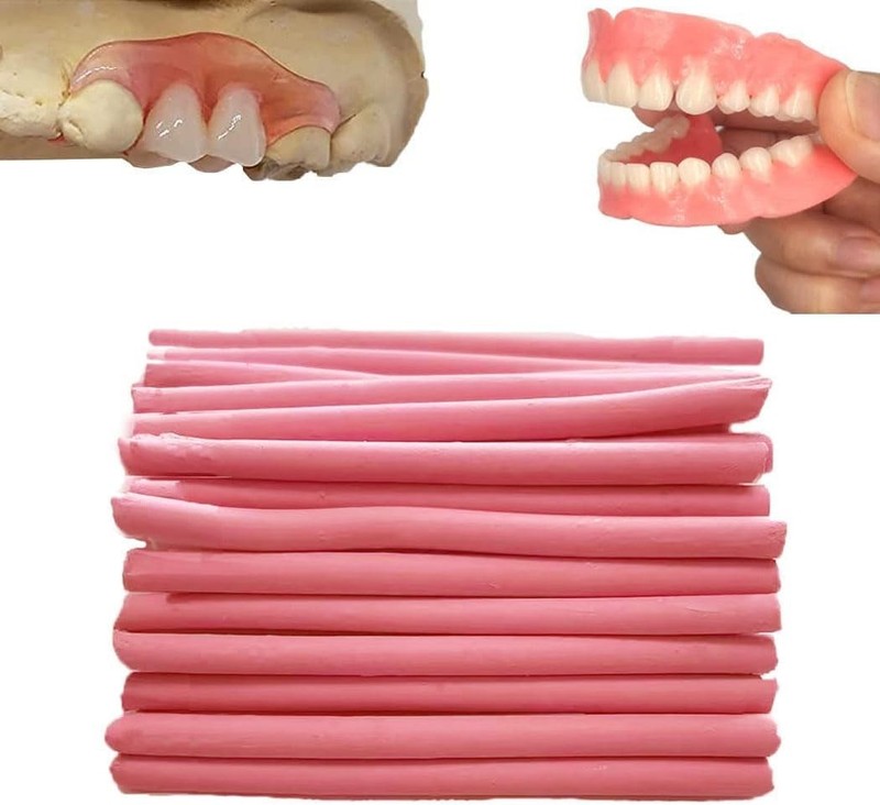 Gum Material for DIY Denture Improve Smile, Tooth Repair Kit, Teeth gum color