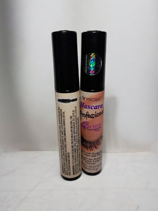 2 PROSA MASCARA PROFESSIONAL 4 IN 1 EYELASHES LOOK LONGER AND THICKER WATERPROOF