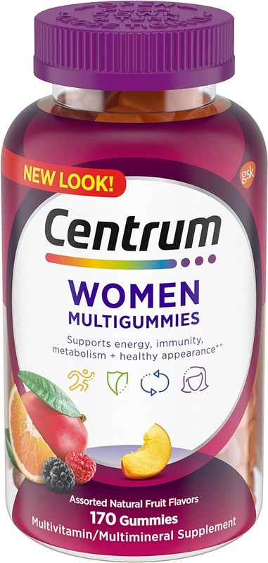 NEW Centrum MultiGummies Women’s Multivitamin 170 Count Assorted Fruit Flavors