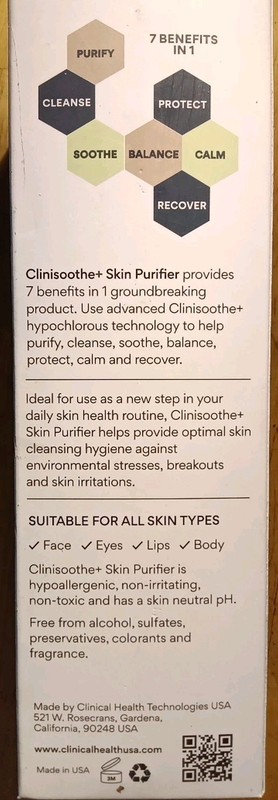 2 CLINISOOTHE+ CLINISOOTHE SKIN PURIFIER CLEANSE & PROTECT SKIN 8.45oz X2 16.9oz gallery