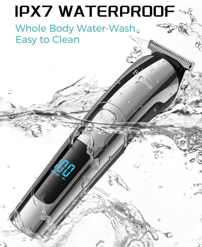 Ultimate Men's Grooming Kit: 19-Piece Beard Trimmer with Self-Sharpening Blades gallery