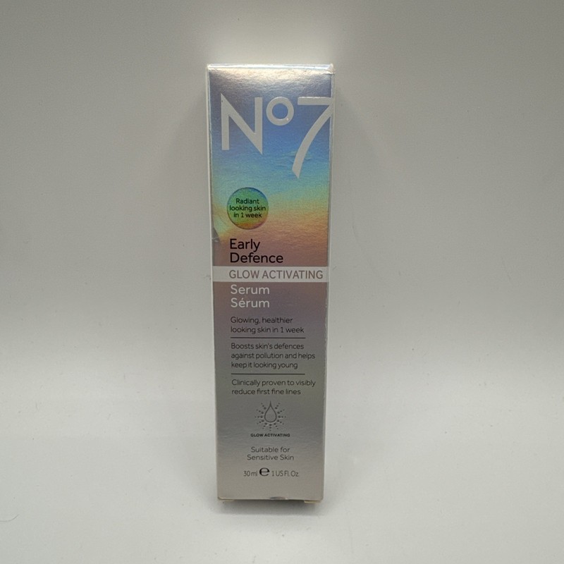 1- No 7 Early Defence Glow Activating Serum 1 oz. NIB