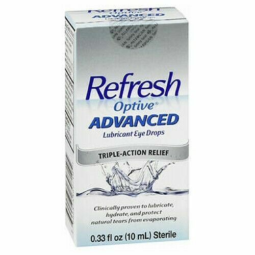 Refresh Optive Advanced Eye Drops 10mL Exp 12/2025+2026+