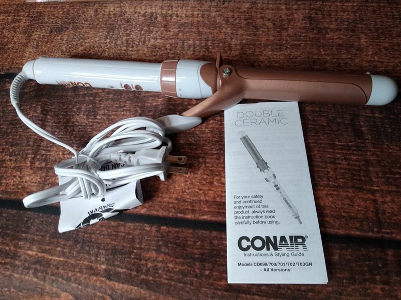 Conair Double Ceramic Curling Iron Rose Gold - 1" inch Model CD701GN/Up To 400* gallery