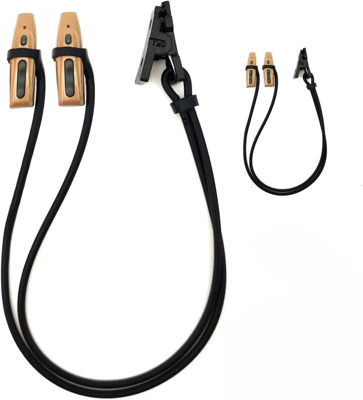 Silicone Plastic Hearing Aid Lanyard with Clip – Black, Flexible & Lightweight
