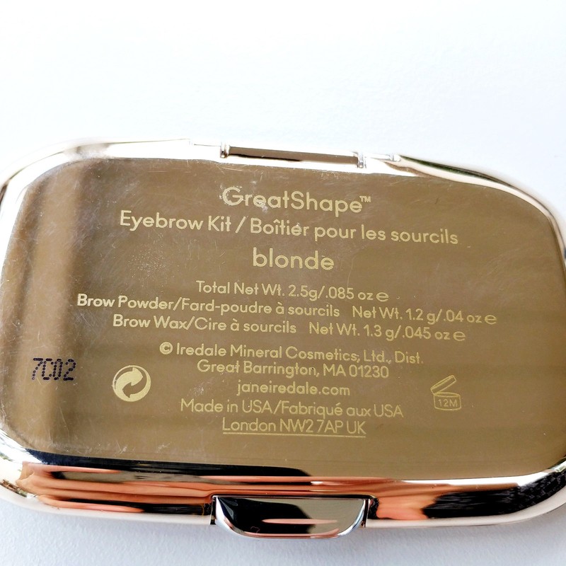 Jane Iredale GreatShape Eyebrow Kit BLONDE Brow Powder & Wax Duo full size BNIB gallery