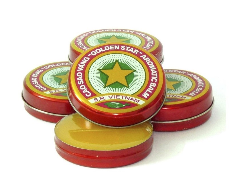 Vietnamese Balm 4 x 4g Golden Star Balm Cold Headache Звездочка