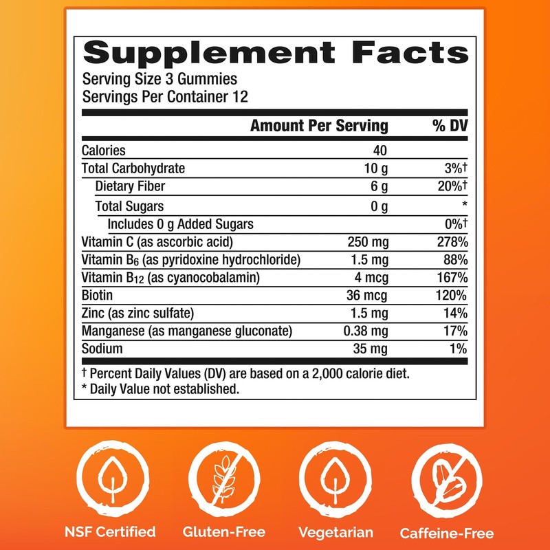 Emergen-C Zero Sugar Immune Support Adult Gummies 36 36 Count (Pack of 1) gallery