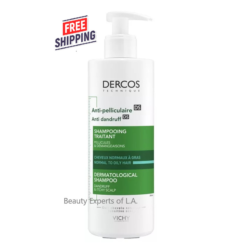 OILY* Dercos Anti-Dandruff Advanced Action Shampoo Normal to Oily Hair 390ml