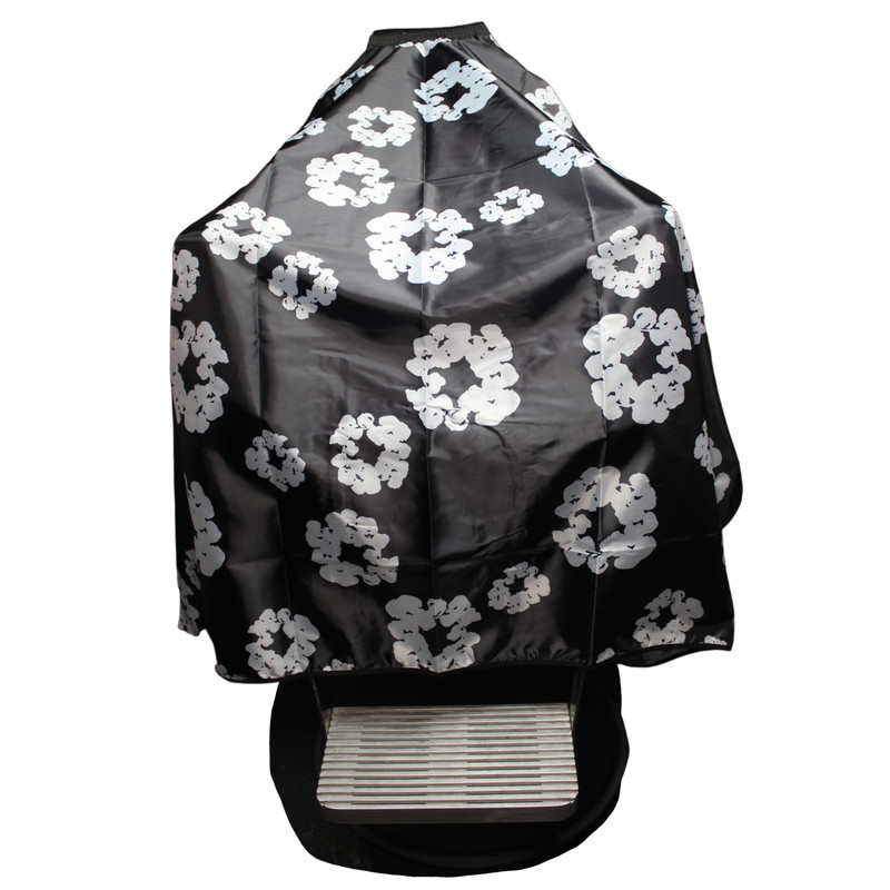 Barber and hair stylist cape Black White Haircut cape