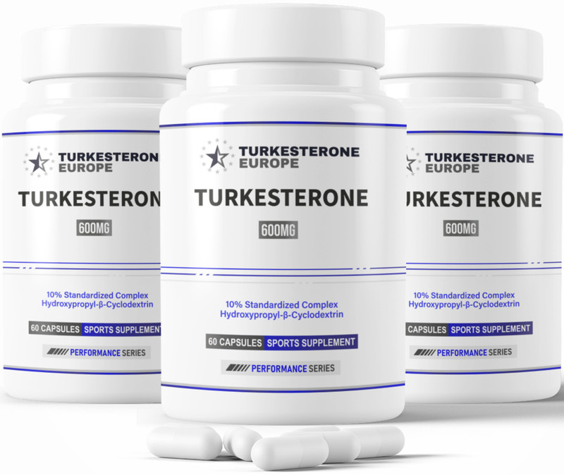 3 Pack (600mg) – Turkesterone 10% Complex with Hydroxypropyl-β-Cyclodextrin