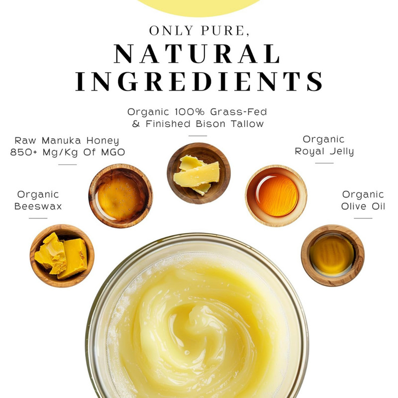 Vanman’s Tallow and Honey Balm - Grass-Fed/Finished Bison Tallow and Essentia gallery