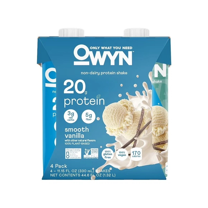 Only What You Need , Vegan Plant,Based Protein Shake, Vanilla, 20g Protein.
