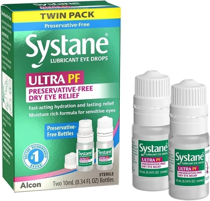 Systane Ultra PF Twin Pack Eye Drops 10mL 7/2025