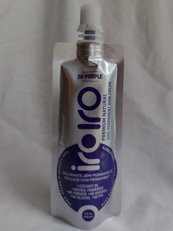 Iroiro Premium Natural Semi-Permanent Hair Dye Purple Vegan 4 fl oz
