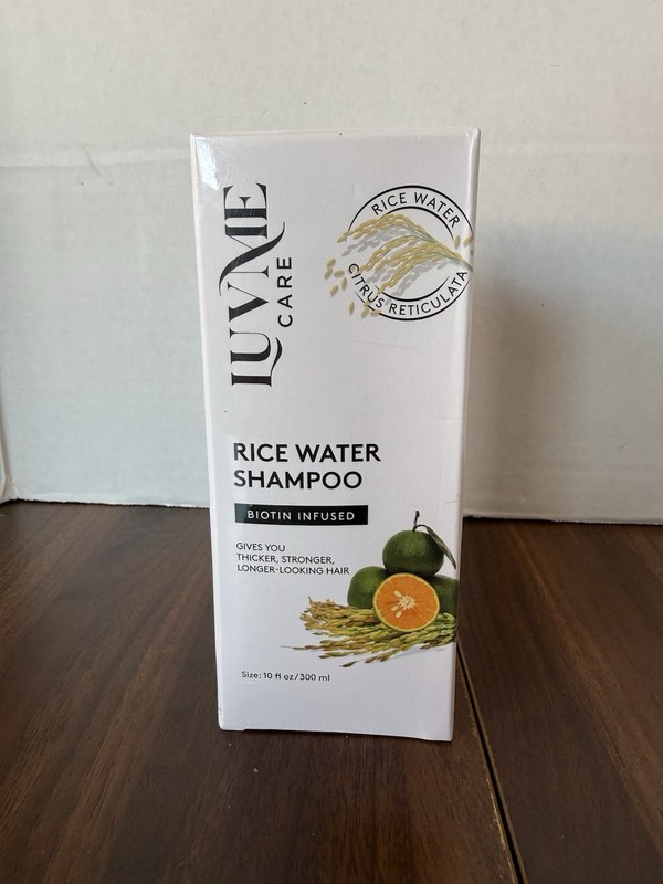 Luv Me Care Rice Water Hair Growth Shampoo 10 oz. Exp 12/26 New Sealed Box