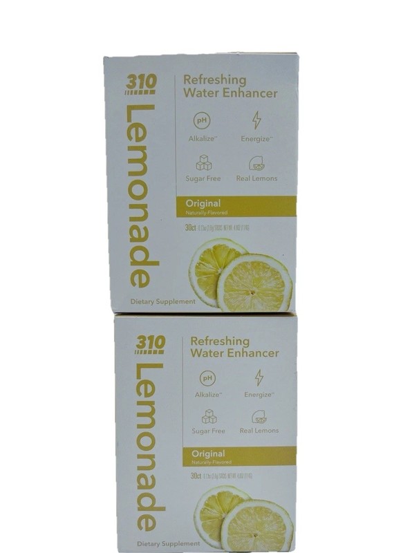 2 Boxes - 310 Nutrition Lemonade Mix 30 Servings x2 Refreshing Lemonade Flavor gallery