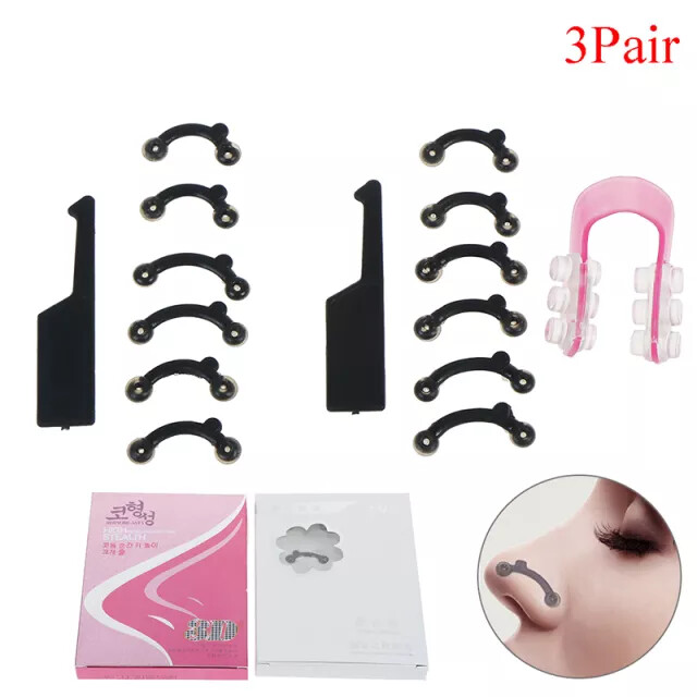 Corrector De Nariz Nasal Enderezado Belleza Masaje Sin Dolor 3 Pares Efectivo