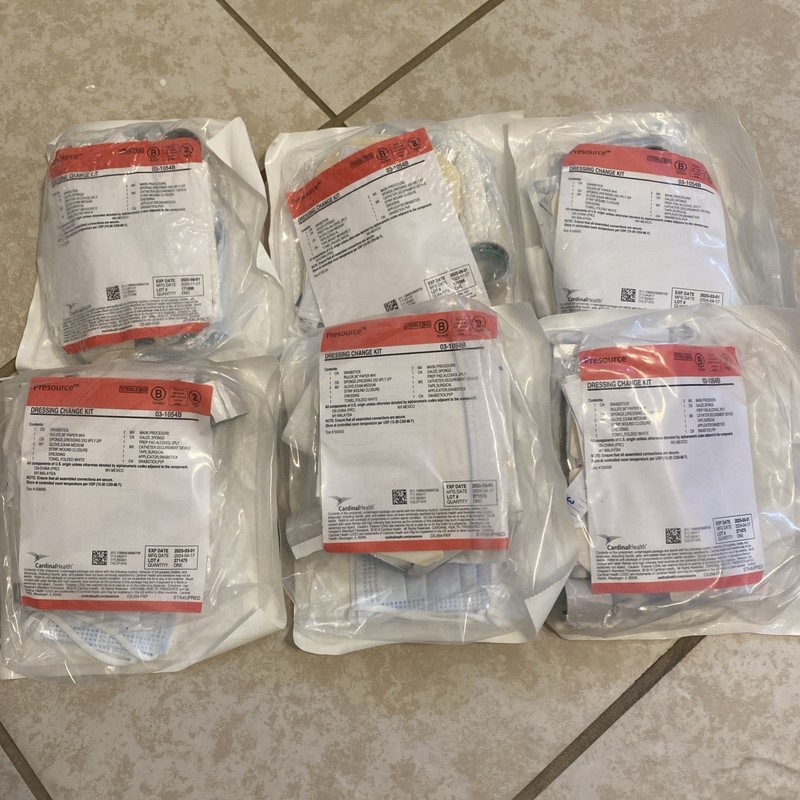 New Sealed Cardinal Health Presource Dressing Change Kit Qty 10 (exp 2025)