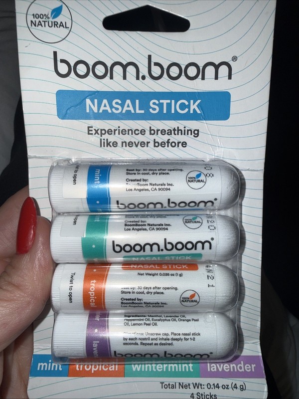 BoomBoom Nasal Stick | Vapor Flow Technology | 100% Natural