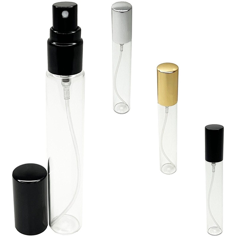 15ml 0.5oz glass spray bottles aluminum pumps lids pick your color