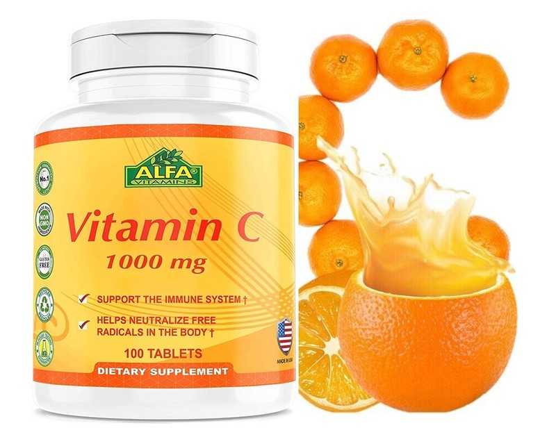 Vitamin C ALFA 1000 mg Support the Immune System 100 Fast Shipping antioxidant
