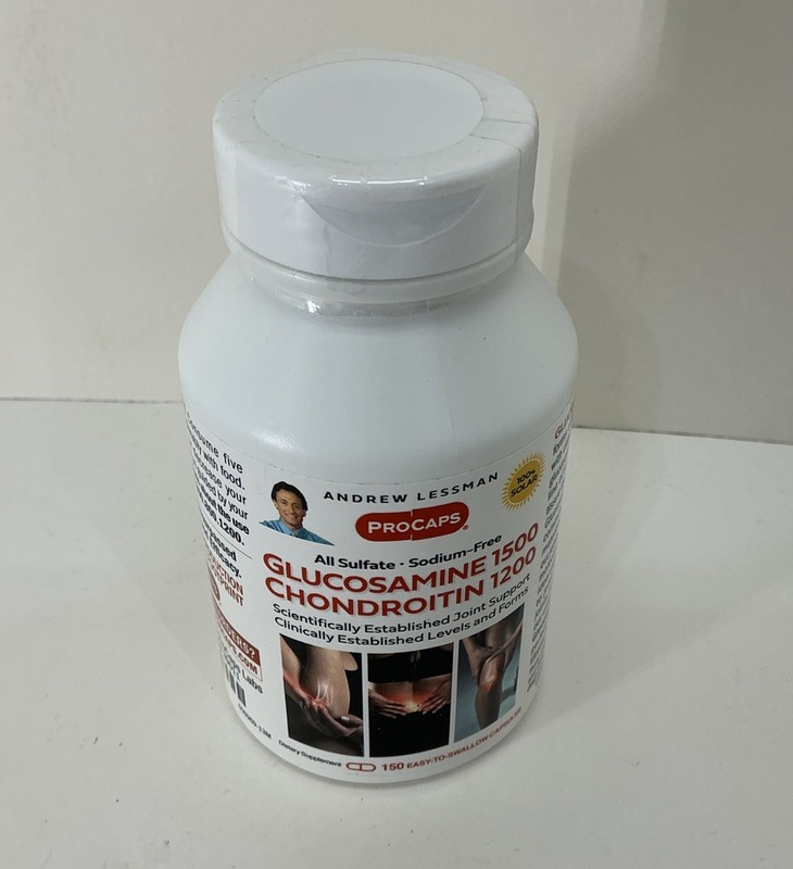 Andrew Lessman Glucosamine 1500 & Chondroitin 1200 75 Capsules Exp. 09/30/2027