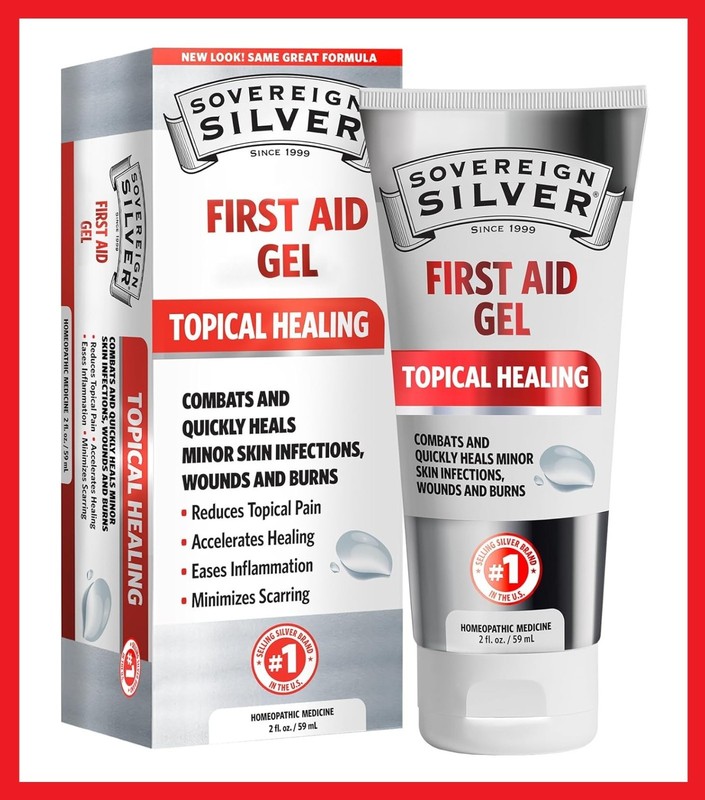 LARGE Sovereign Silver First Aid Gel [Topical Use] 2 fl. oz. / 59mL
