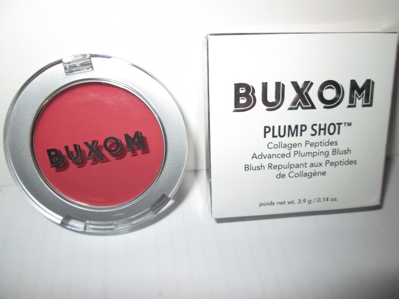 Buxom Plump Shot Collagen Peptides Plumping Blush BERRY GLAM 0.14 oz New Boxed