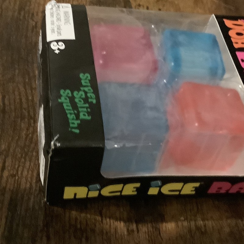 Nee Doh Nice Ice Baby Super Solid Gel Squeeze Cubes 4-Pack Blue/Pink gallery
