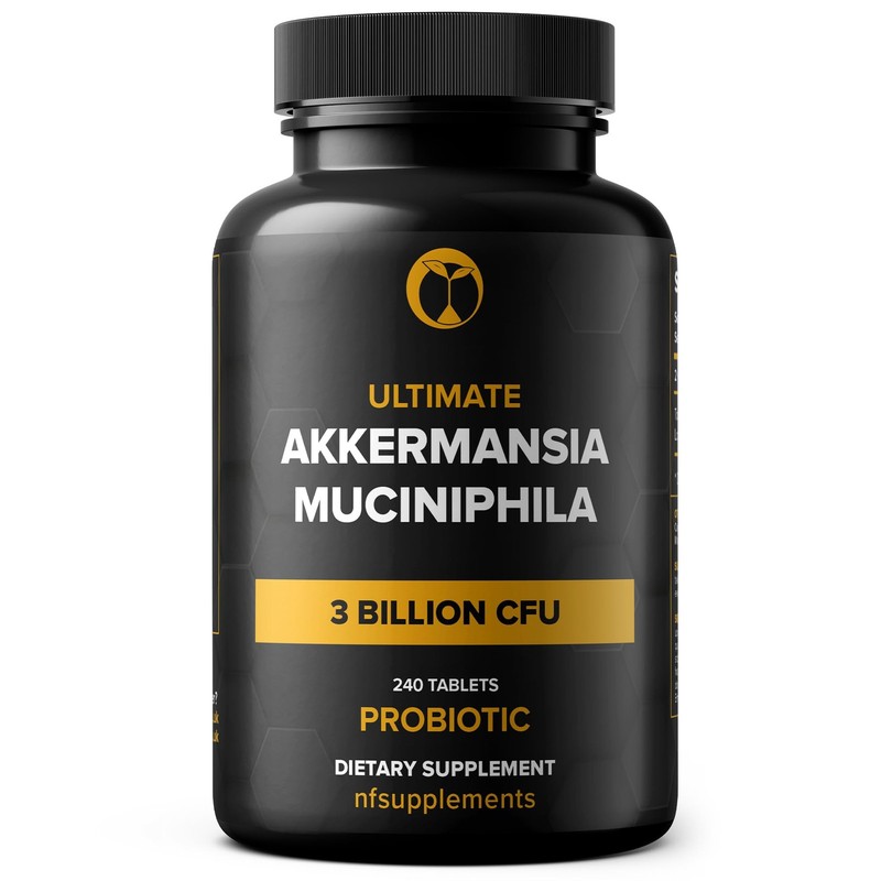Akkermansia Muciniphila Probiotic Supplement 3 Billion CFU 240 Tablets Probio…