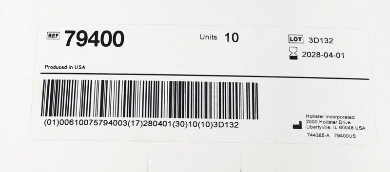 10 Hollister 79400 Adapt Ostomy Skin Barrier Strips Expires 2028