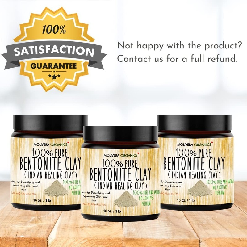 Premium Bentonite Clay 1 lb Pure Skin Care Powder treatment New gallery