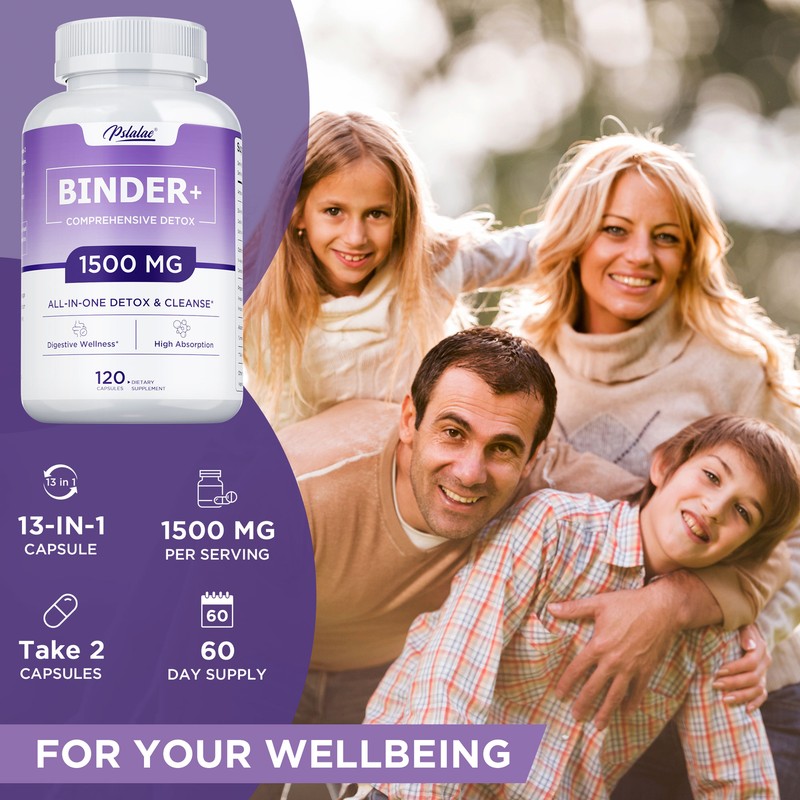 Binder Detox - Activated Carbon,Zeolite - Liver Detox & Cleanse,Digestive Health gallery