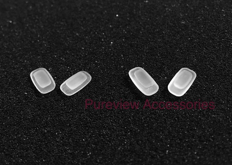 x2 Pairs Silicone Nose Pads For ZERO G TITANIUM EYEWEAR , Push-in