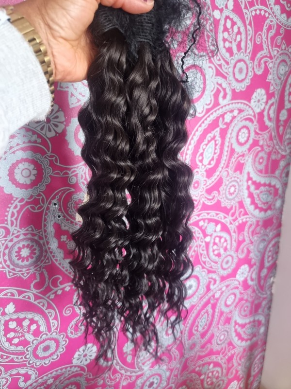 12A 3BUNDLES BRAZILIAN VIRGIN HUMAN HAIR THICK NATURAL WAVE 24+24+24INCH 300g 1B gallery