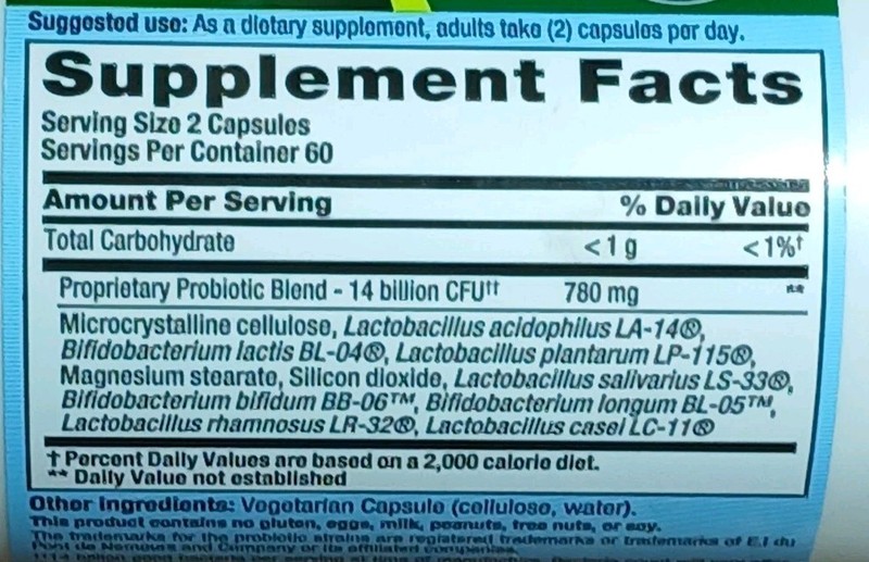 Nutrition Now Pb 8 Probiotic Supplement 4 Bottles 120 Count Each Total Of 480 gallery