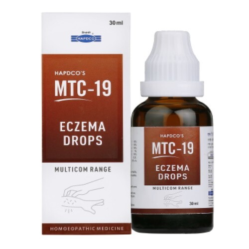Homoeopathic Hapdco MTC 19 Drops 30ml for Eczema