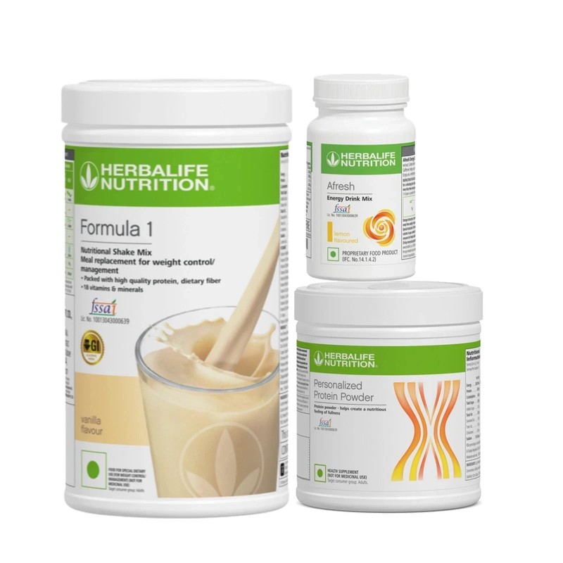 HERBALIFE COMBO SET (VANILLA, PROTEIN 200GM. AFRESH) FREE SHIPPING